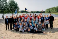 KGW Trzy Korony uczą gotowania na plaży w Kamieniu. 
