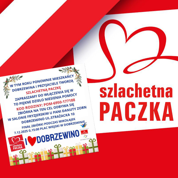 Mieszkańcy Dobrzewina zbierają Szlachetną Paczkę!