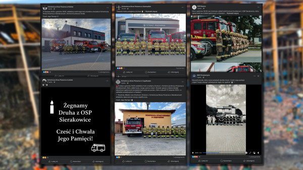 W całej Polsce oddali Hołd Druhowi Krystianowi z OSP Sierakowice.