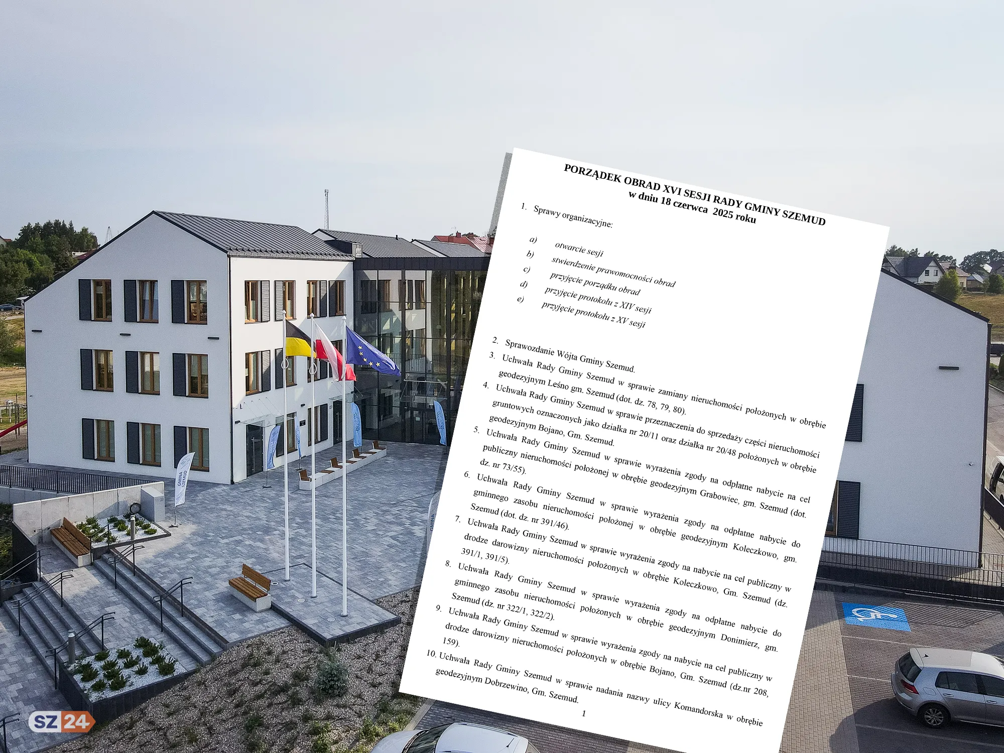 XVI sesja Rady Gminy Szemud. Co zawiera porządek obrad?